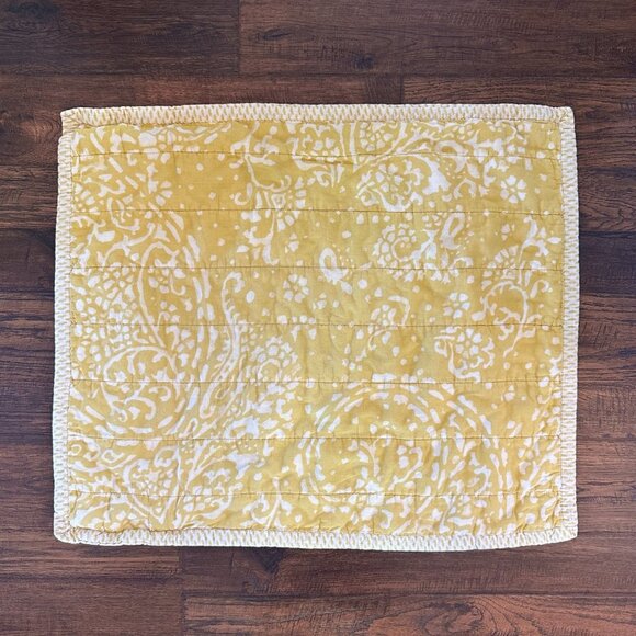 Threshold Citron Paisley Medallion Print Quilted Standard Pillow Sham - Picture 5 of 16